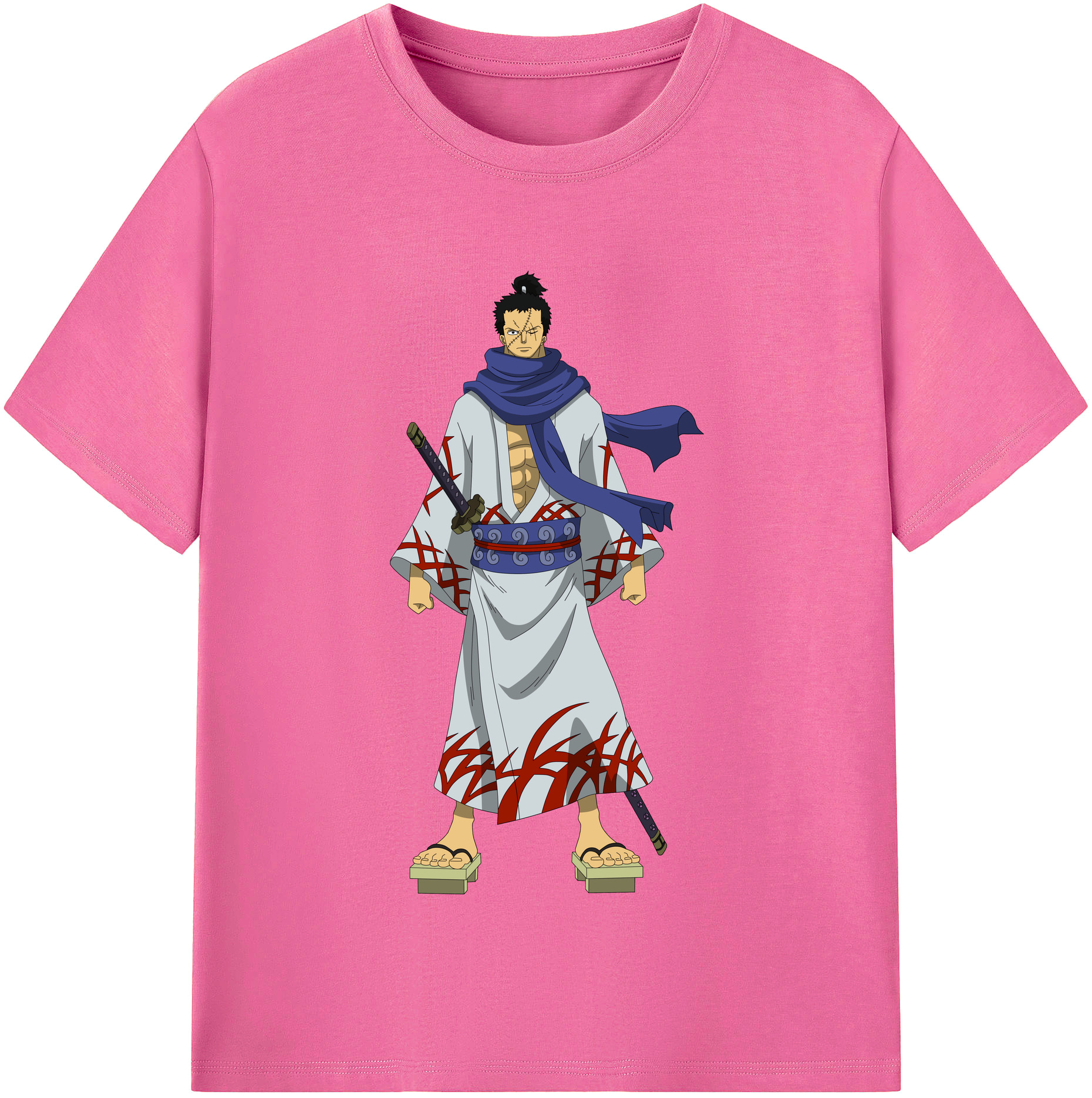 ワンピース ロロノア・ゾロ ONE PIECE Roronoa Zoro レディースカジュアルプリントTシャツ（綿100％）
